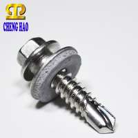 Self Drilling TEK Hex Head Rubber Washer EPDM Screw