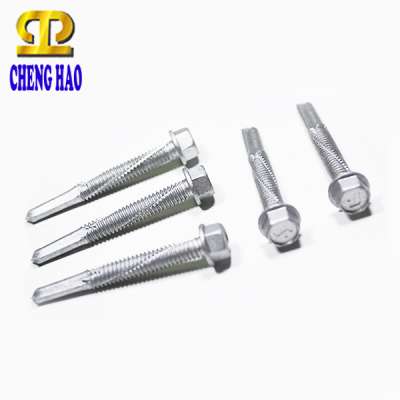 Stainless 316 Bi-Metal Hex Flange Head TEK Screw Drilling