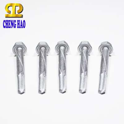 Fastener Bi-Metal Hex Washer Head Self-Drilling TEK Screw