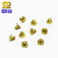 Micro Brass Flat Head M2 Machine Screws